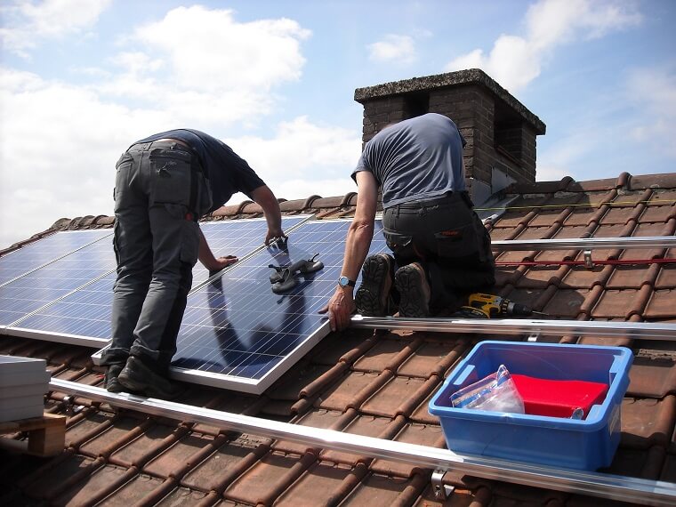 Plaatsing zonnepanelen